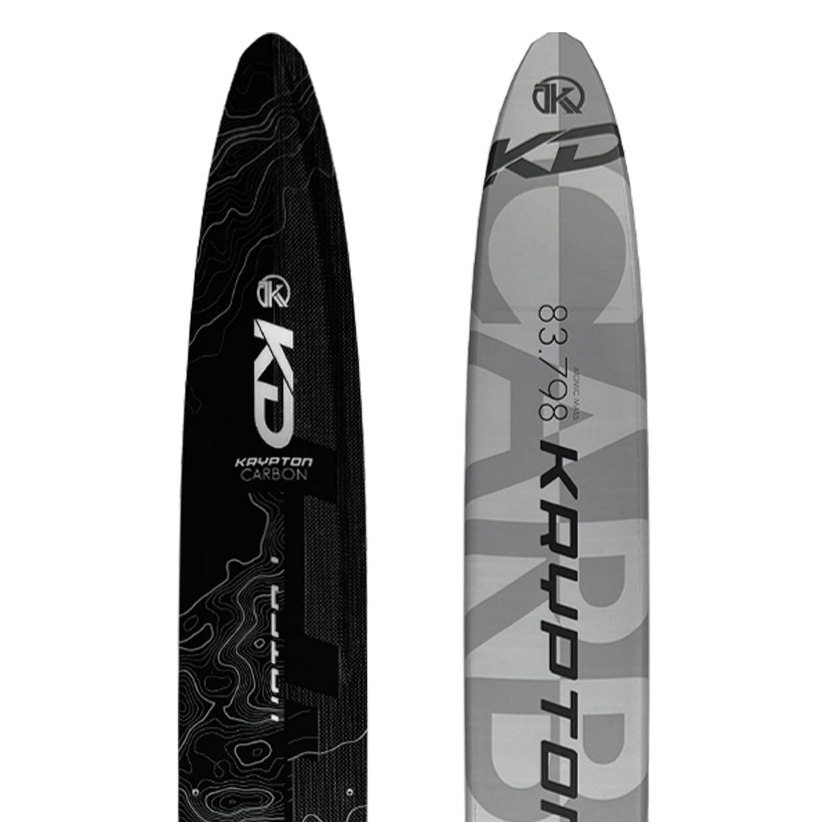 KD Krypton Carbon Blank Slalom Ski Grey/Black