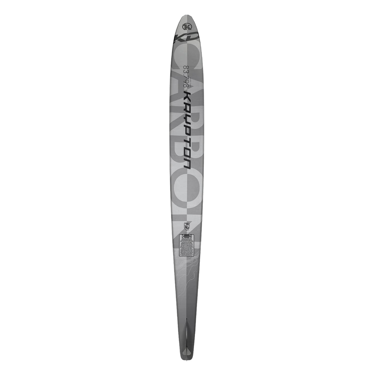 KD Krypton Carbon Blank Slalom Ski Grey/Black