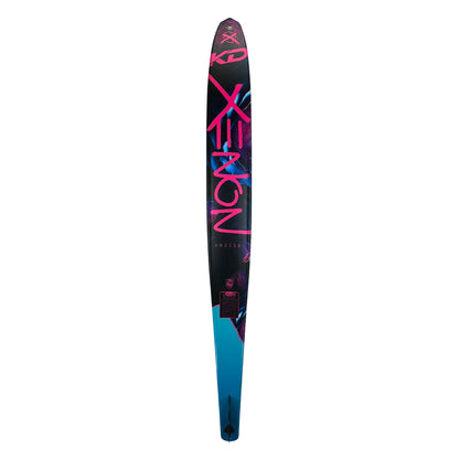 KD Xenon Slalom Ski + Bliss & RTP Bindings Purple/White 66"