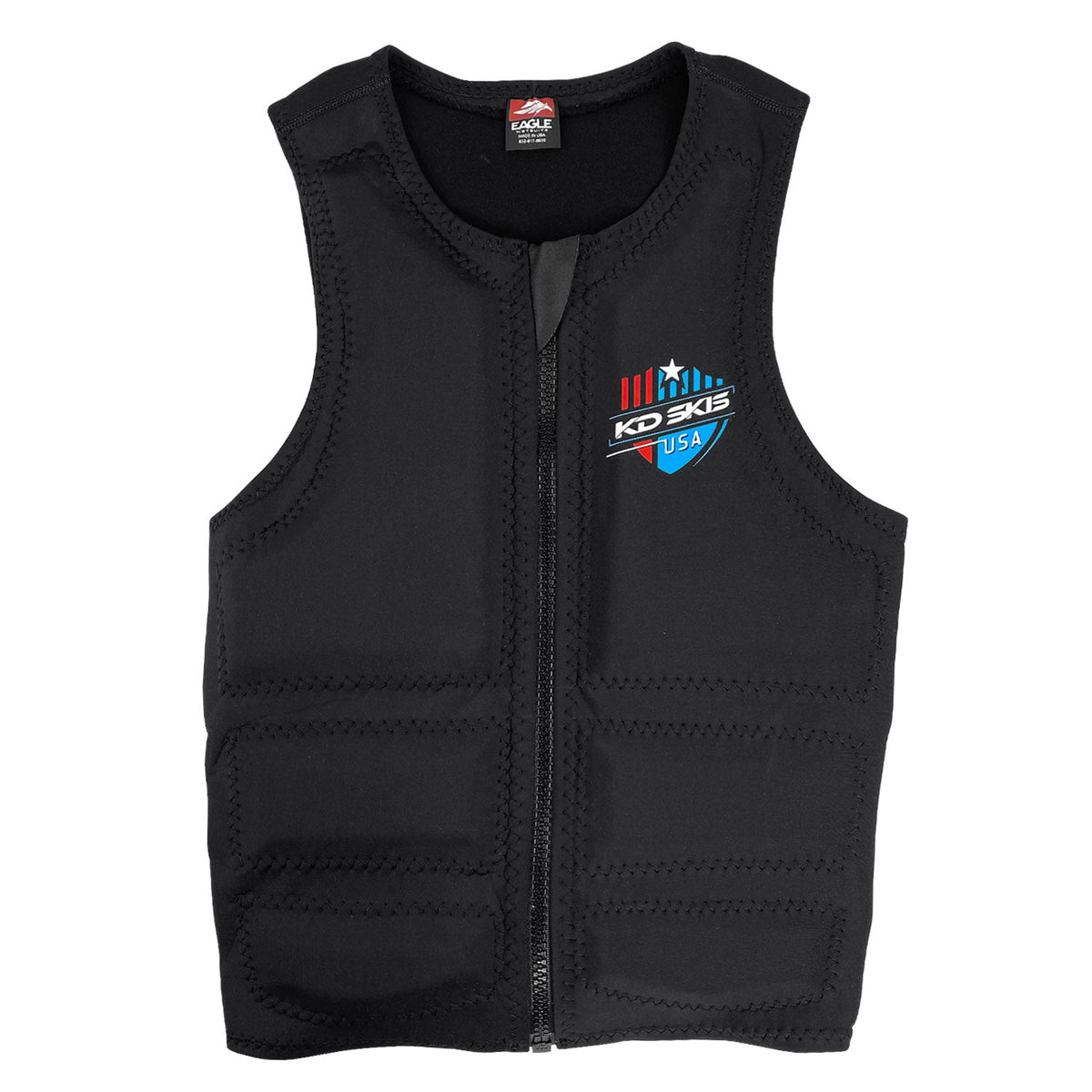 KD Comp Vest Ultra-Stretch Back Padding Red/White/Blue