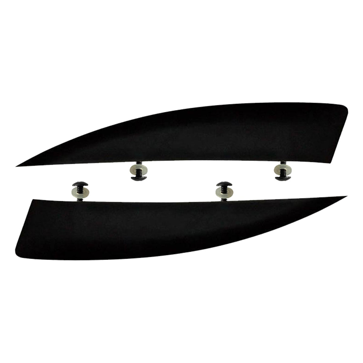 KD Plastic Wakeboard Fin Black 2 Pack