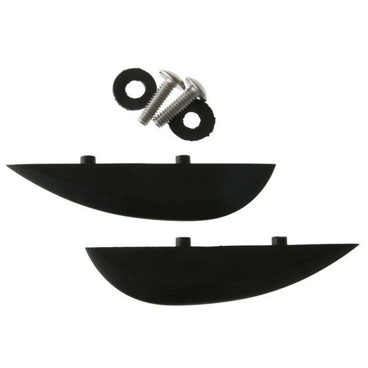 KD Plastic Wakeskate Fin Black 1 Pack