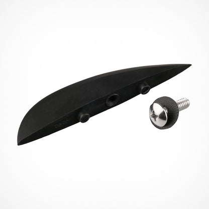 KD Plastic Wakeskate Fin Black 1 Pack