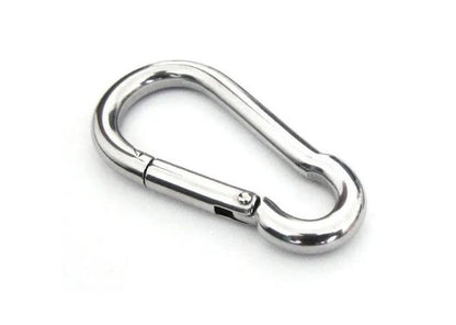 Masterline Stainless Steel Carabiner Clip Silver 3.5" x 3/8"