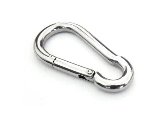 Masterline Stainless Steel Carabiner Clip Silver 3.5" x 3/8"