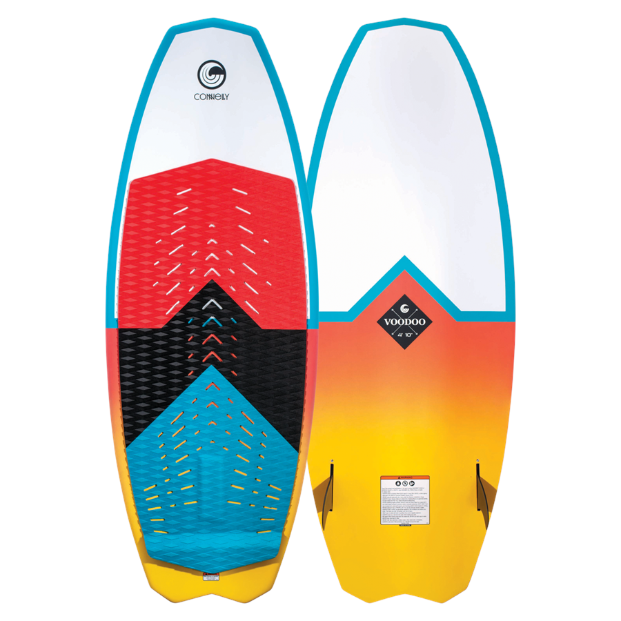 Connelly Voodoo Womens Wakesurf Board Peach/Mint/White 4'10"